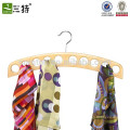 10 foulards Organizer porte-foulard en bois